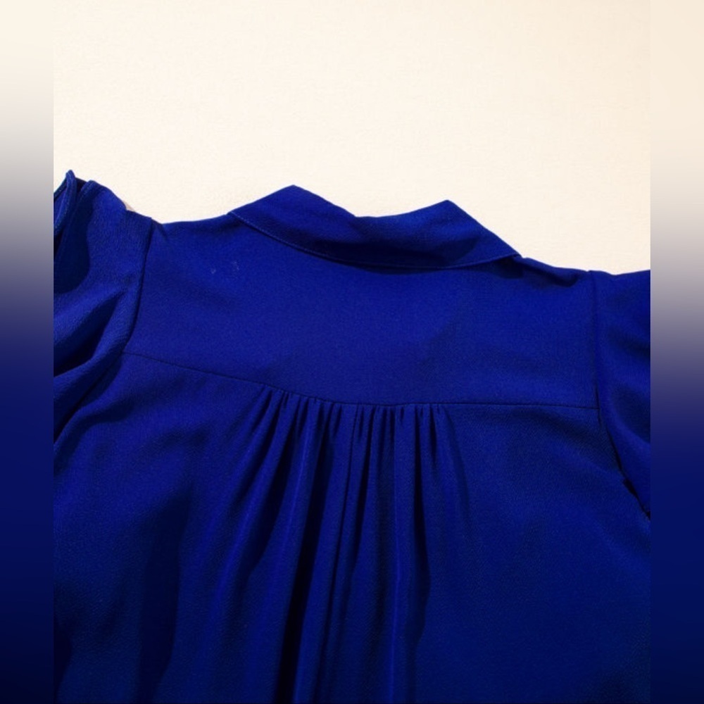 Cobalt Blue Tiered Midi Dress - Picture 6 of 6